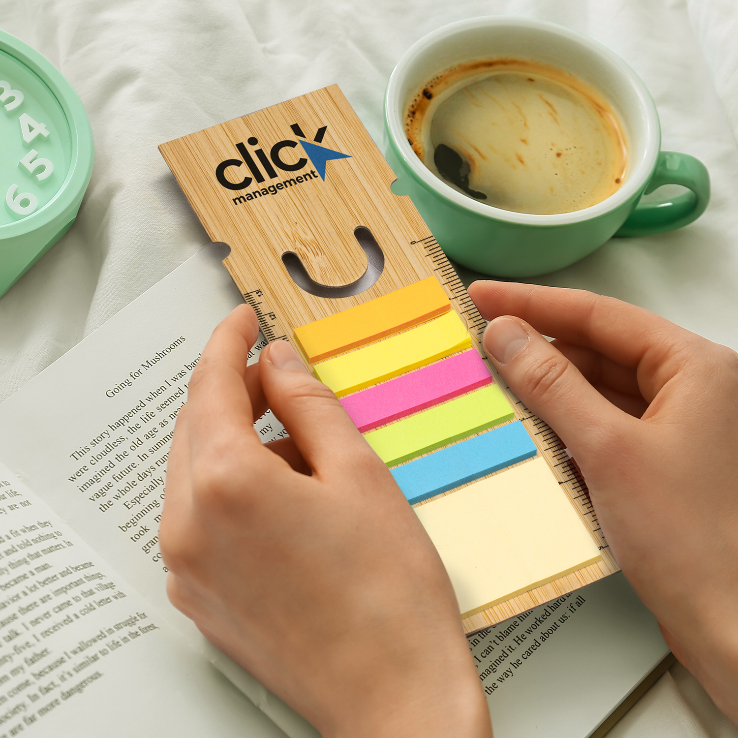 TRENDS | Bamboo Ruler Bookmark - Square
