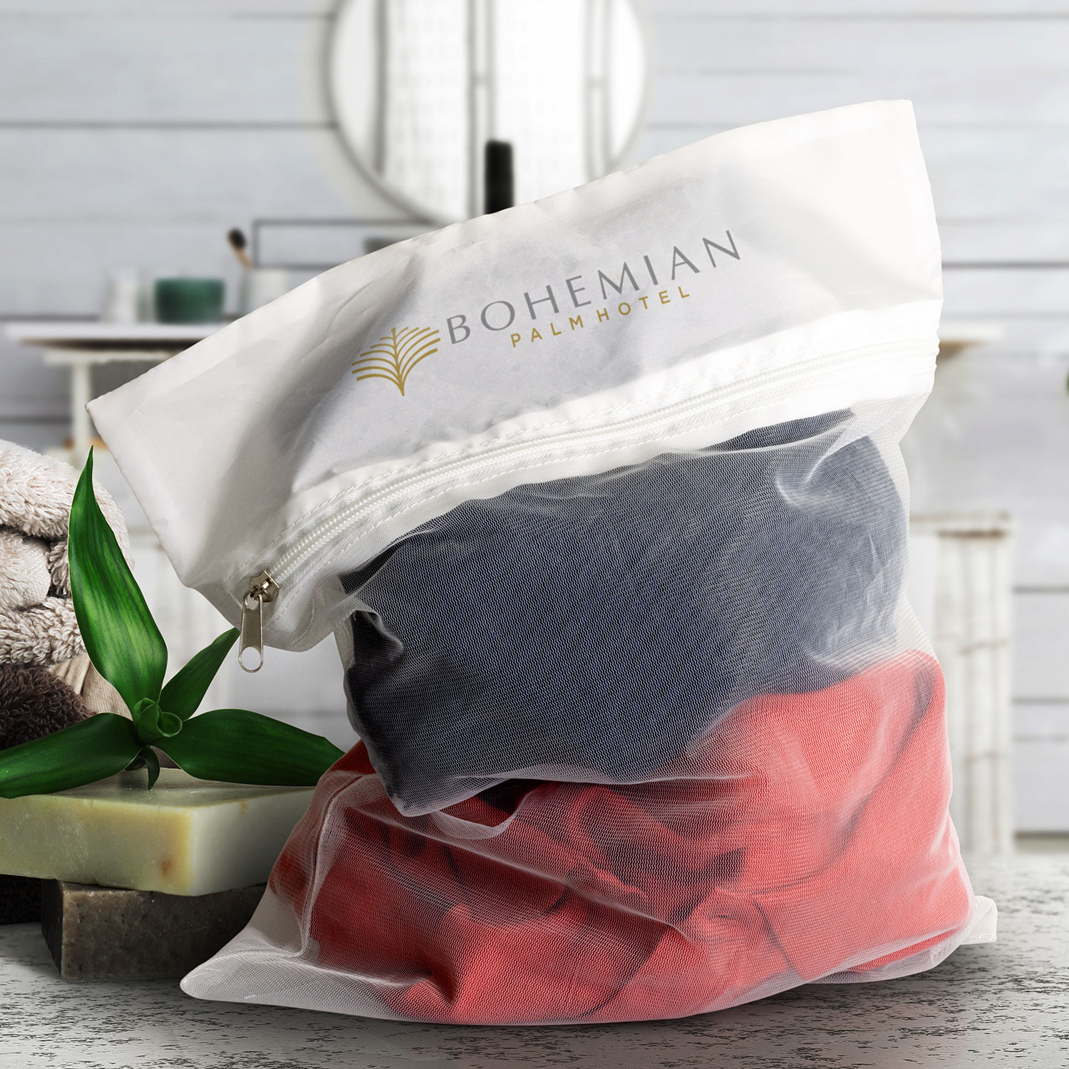 Rainbow Remix Mesh Laundry Bag