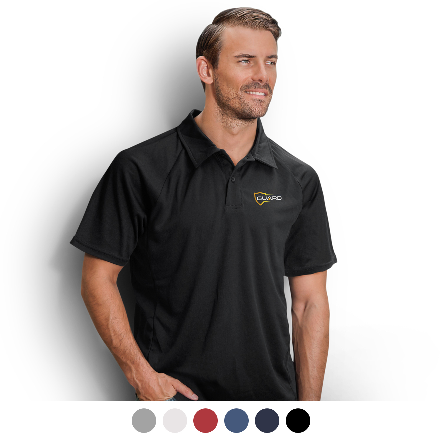 【ANDAR】 Cool Rise Men's Polo Short Sleeve / 追跡付 Arctic Cool Men's Instant Cooling Moisture Wicking