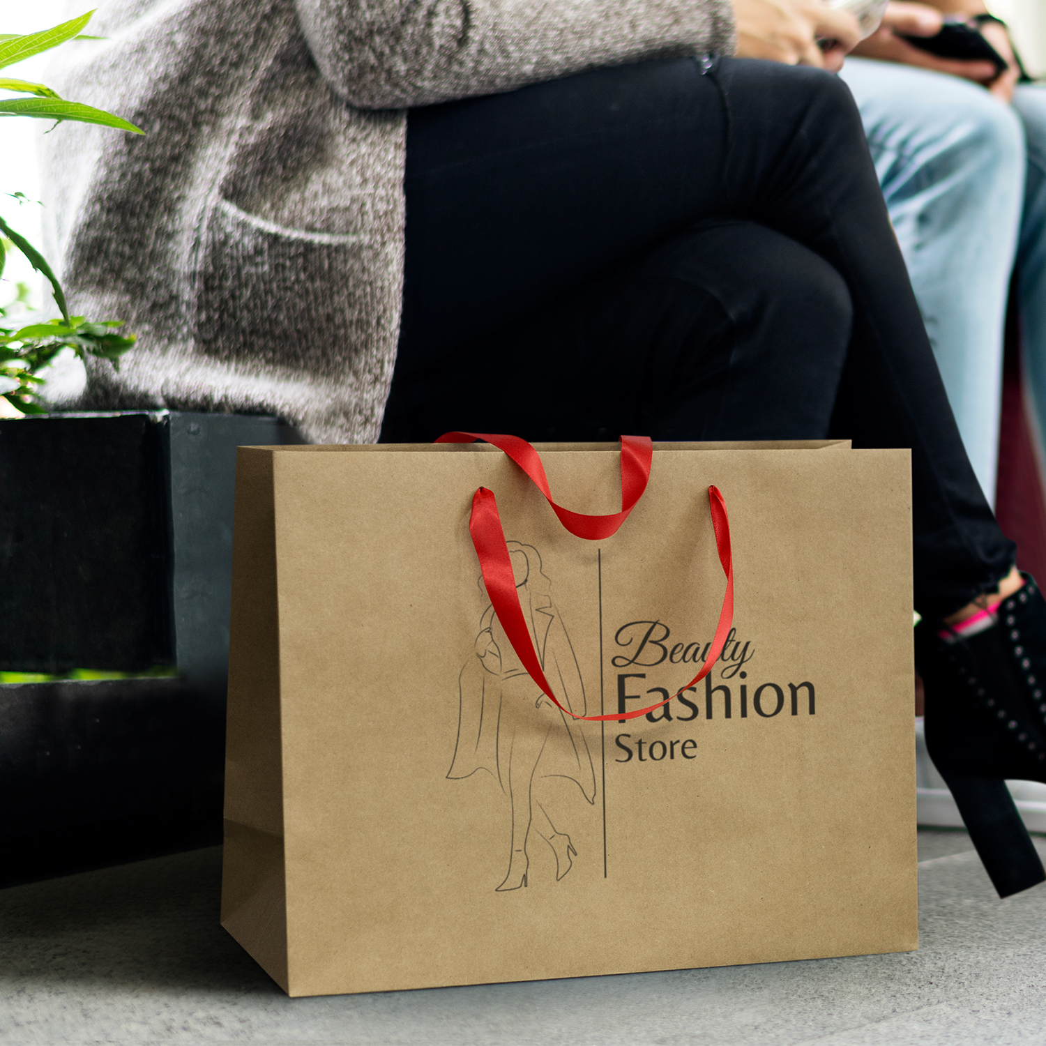 TRENDS | Extra Large Ribbon Handle Paper Bag