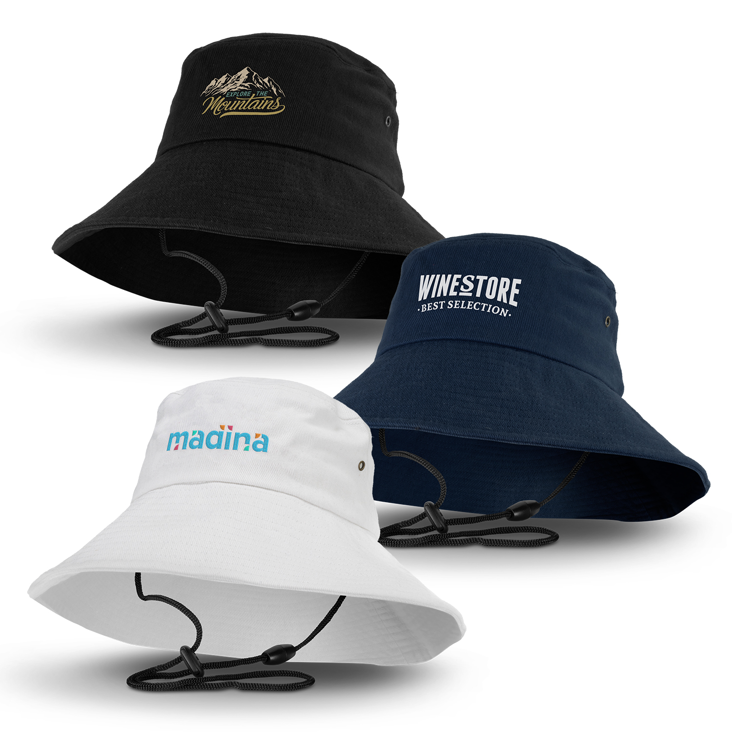 韓國◆BOONIE BLUE BUCKET HAT◆[AWESOMENEEDS] Waterproof Bucket Rain Hat for Men Women Wide Brim Sun